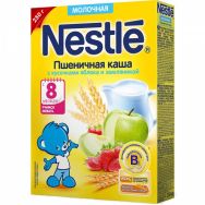 Nestle 250 г каша молоч. пшеничная с яблоком и земляникой